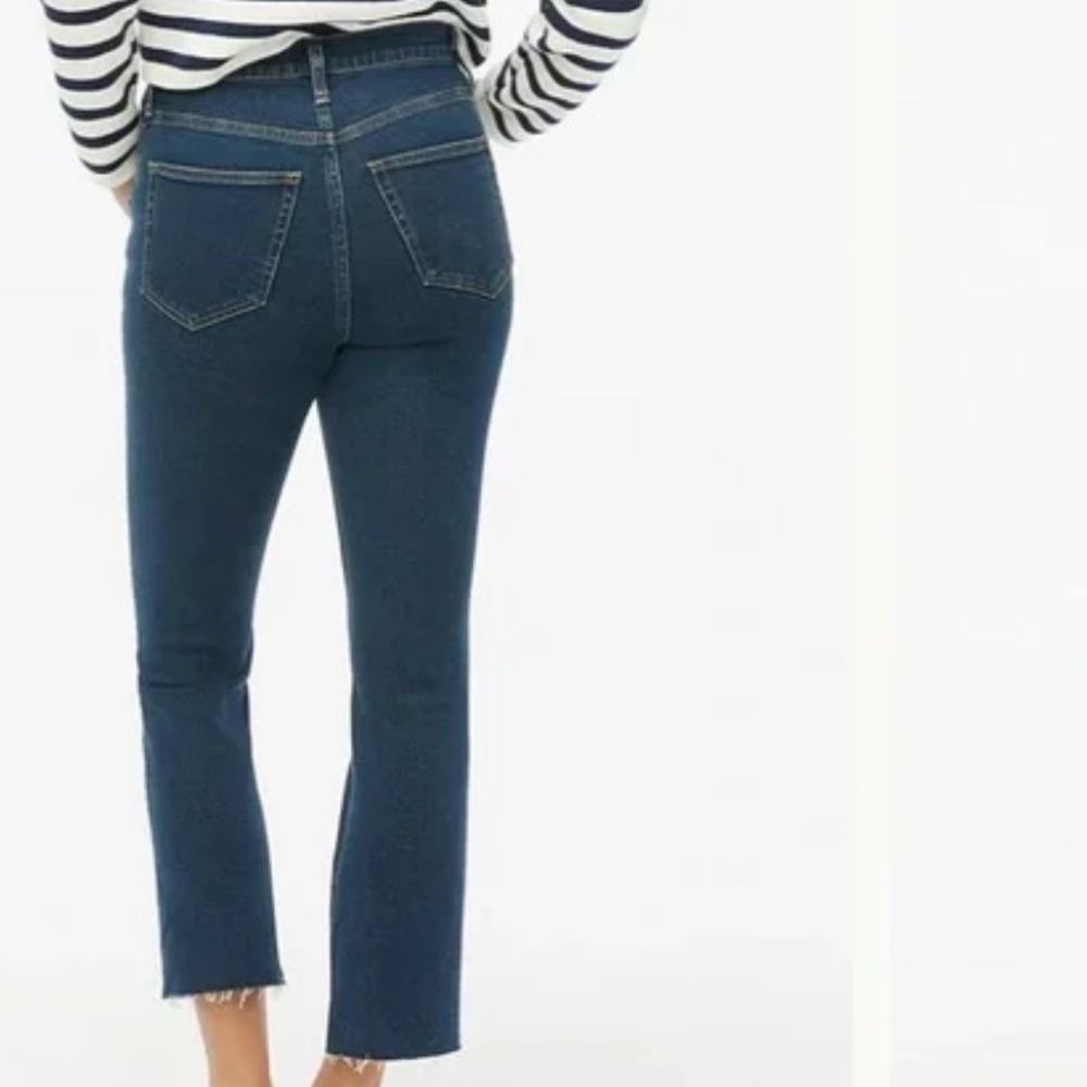J. Crew Dark high rise crop flare - worn‎ a few times. 79 retail